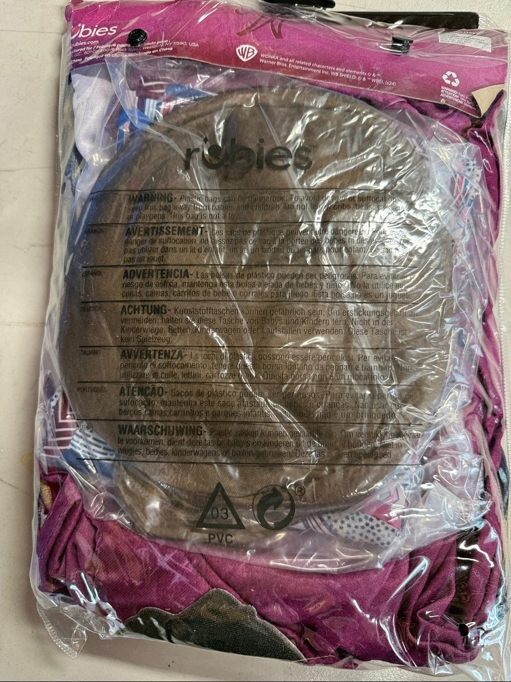 Willy Wonka Rubies Costume NEW